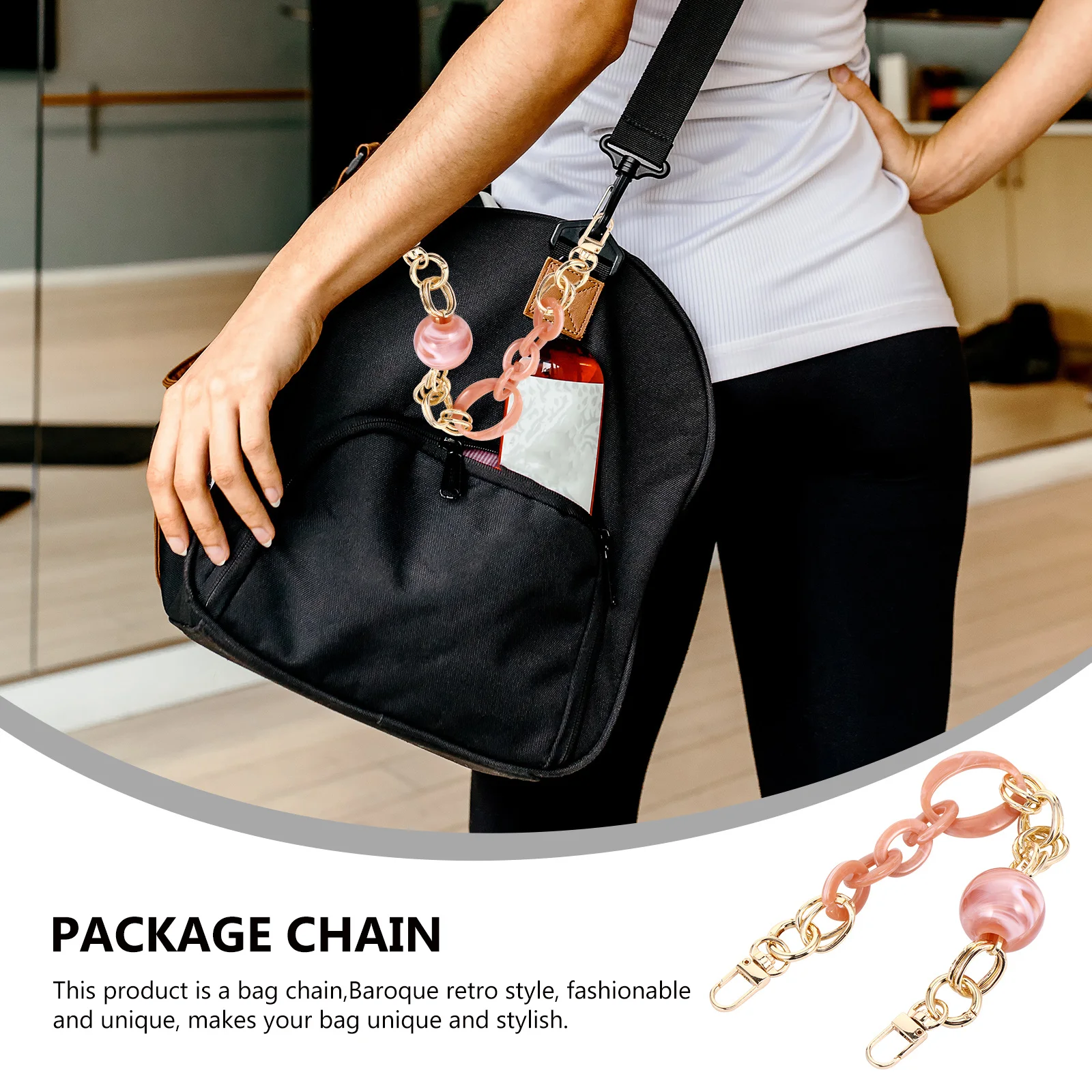 1Pcs Acrylic Resin Bag Chain Retro Decorative Strap Replacement Purse Chain Durable Baroque Style Women Handbag Accessory
1Pcs Acrylic Resin Bag Chain Retro Decorative Strap Replacement Purse Chain Durable Baroque Style Women Handbag Accessory