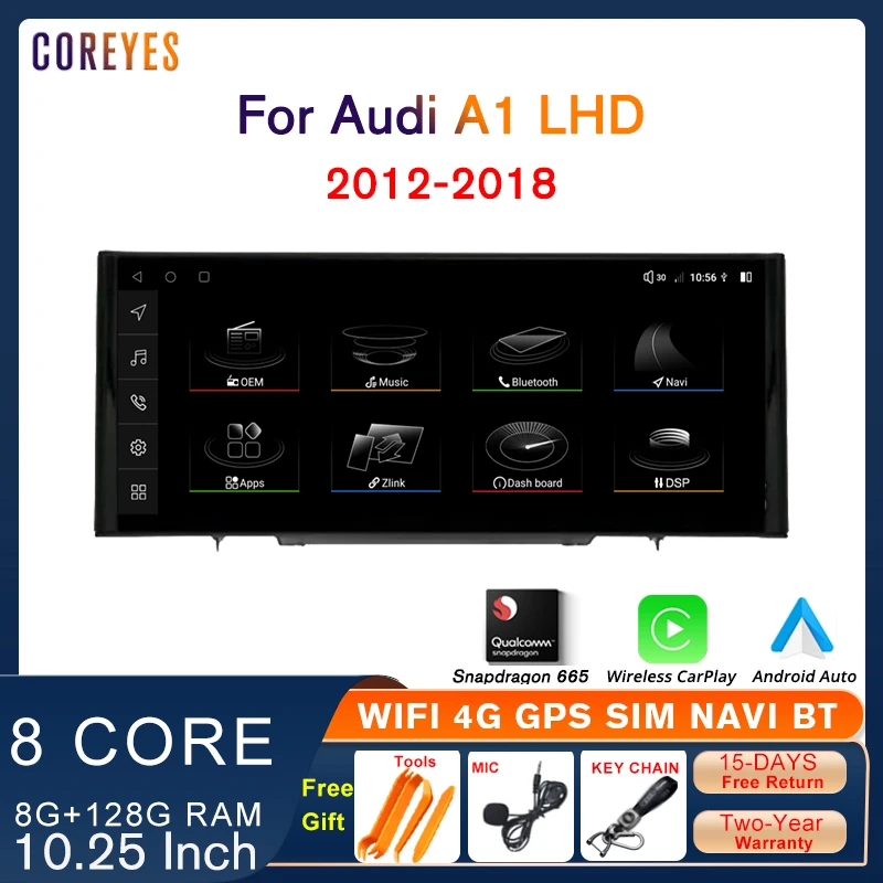 COREYES 10,25 "Android 12.0 автомобильное радио для Audi A1 LHD 2012-2018 HN + R RMC мультимедийный плеер Carplay головное устройство Android Auto BT
COREYES 10,25 "Android 12.0 автомобильное радио для Audi A1 LHD 2012-2018 HN + R RMC мультимедийный плеер Carplay головное устройство Android Auto BT