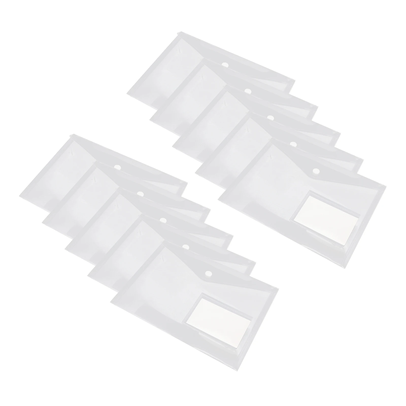 20pcs A5 Transparent File Bag Snap Button Document Folder Office Organizer With Card Pocket For Papers Storage
20pcs A5 Transparent File Bag Snap Button Document Folder Office Organizer With Card Pocket For Papers Storage