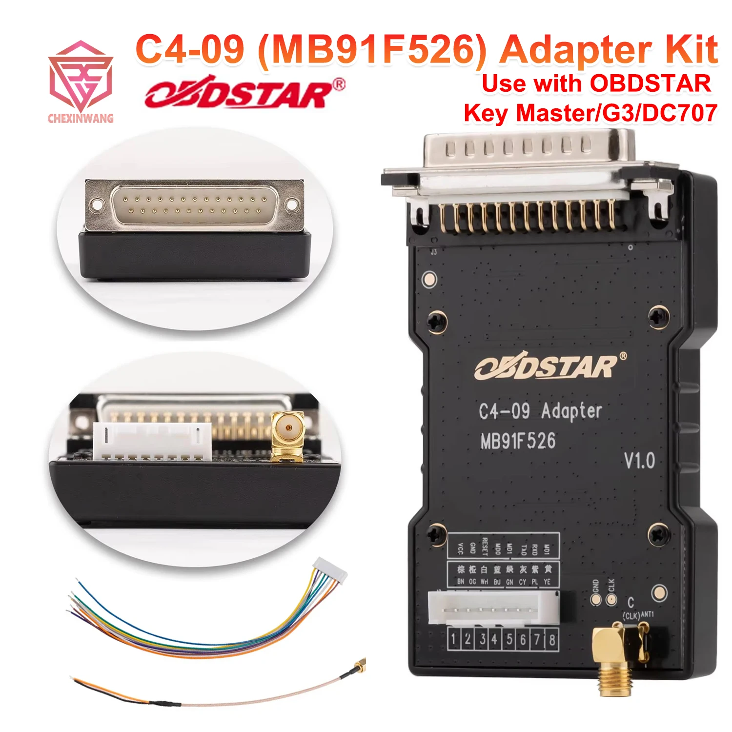 OBDSTAR C4-09 (MB91F526) Adapter Kit for X300 Classic G3/ DC706 Support Read/Write/Flash/DFLASH/Immobiliz Data Decryption
OBDSTAR C4-09 (MB91F526) Adapter Kit for X300 Classic G3/ DC706 Support Read/Write/Flash/DFLASH/Immobiliz Data Decryption