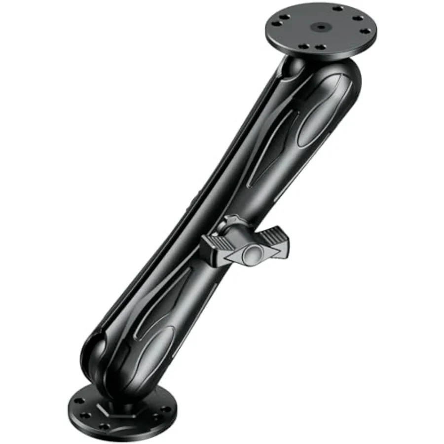 Marine electronic mount for fish finders: aluminum alloy, black, 9.1 long arm with 1.5 ball and AMPS holes, compatible with Gar
Marine electronic mount for fish finders: aluminum alloy, black, 9.1 long arm with 1.5 ball and AMPS holes, compatible with Gar