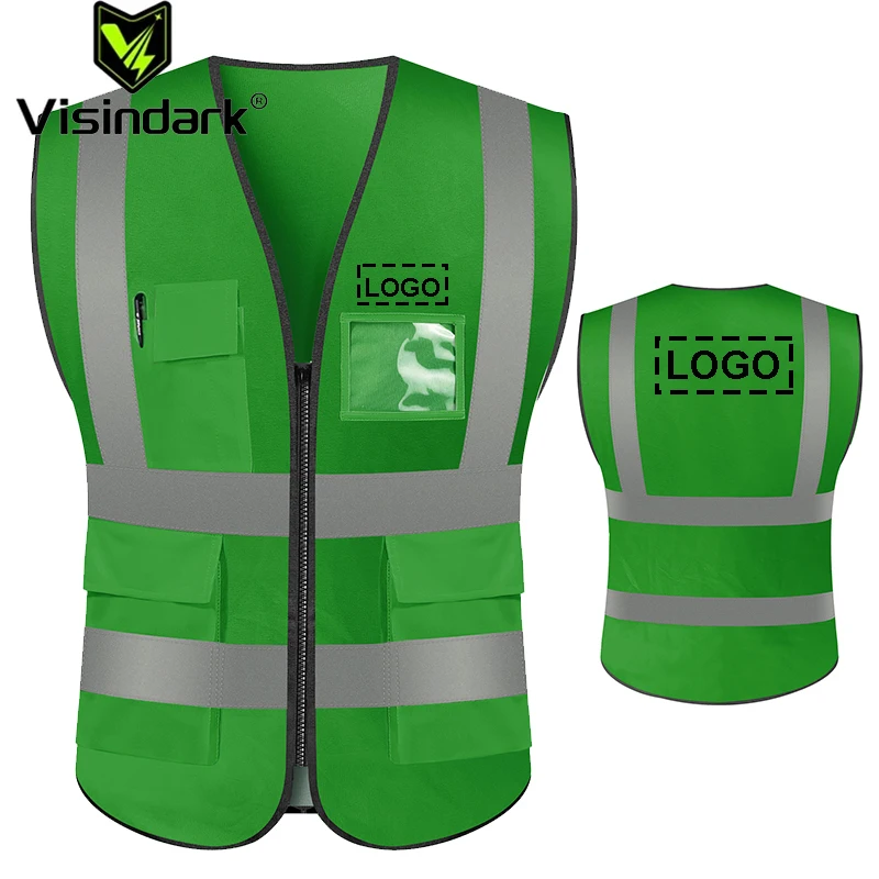 High Visibility Reflective Safety Vest With Pockets Logo Custom Security Working Clothes Day Night Traffic Warning
High Visibility Reflective Safety Vest With Pockets Logo Custom Security Working Clothes Day Night Traffic Warning