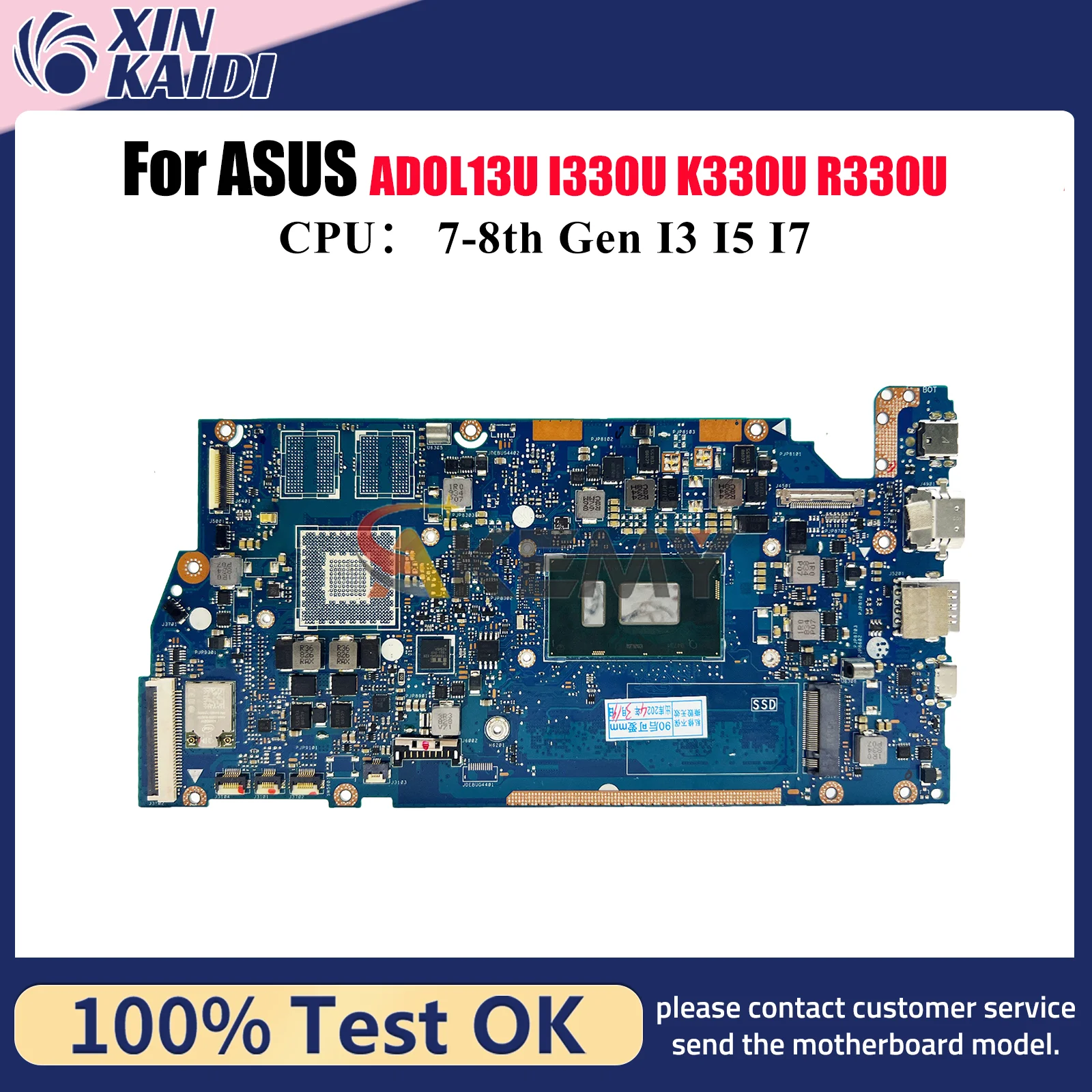 X330UA Материнская плата для ноутбука ASUS V330U I330U X330UN X330UL X330U K330U X330UF S330U ADOL13U R330U Материнская плата с процессором I3 I5 I7
X330UA Материнская плата для ноутбука ASUS V330U I330U X330UN X330UL X330U K330U X330UF S330U ADOL13U R330U Материнская плата с процессором I3 I5 I7