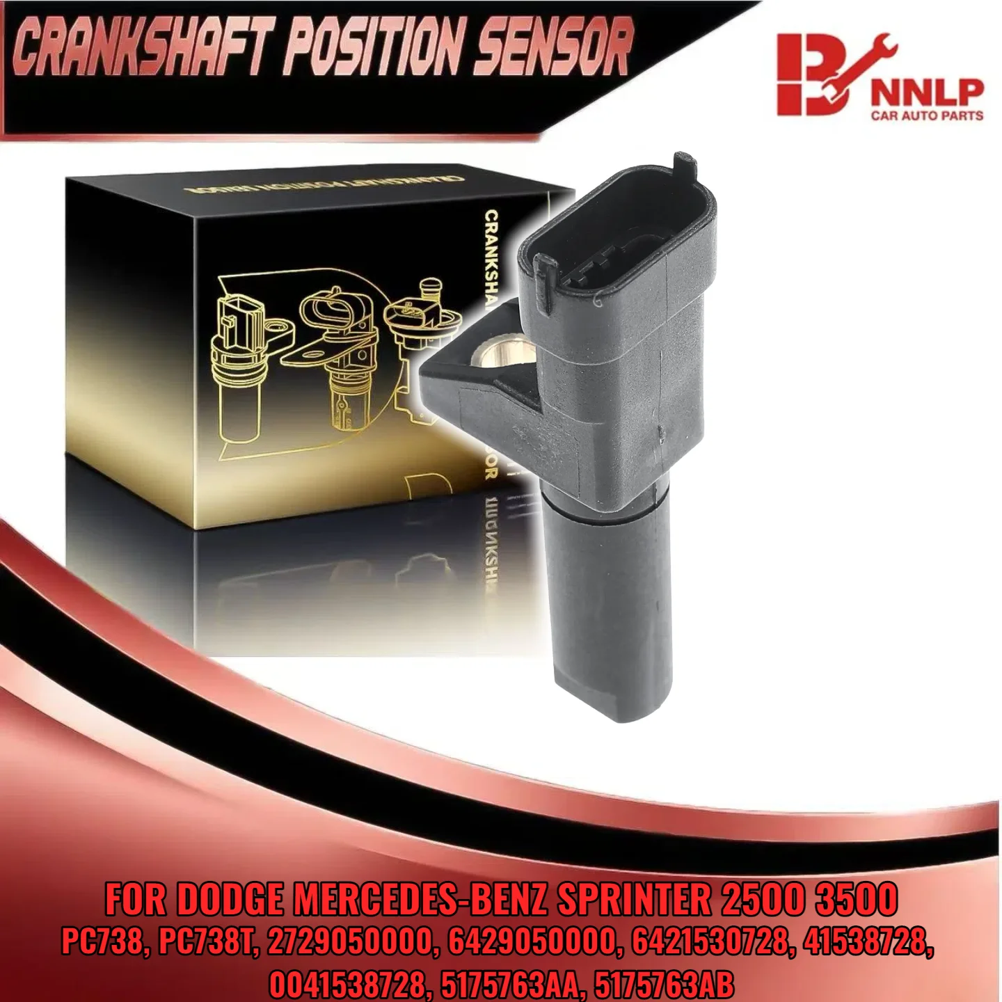 Crankshaft Position Sensor for Jeep Grand Cherokee Mercedes-Benz W211 W221 Dodge 0041538728 5175763AA 5175763AB PC738
Crankshaft Position Sensor for Jeep Grand Cherokee Mercedes-Benz W211 W221 Dodge 0041538728 5175763AA 5175763AB PC738