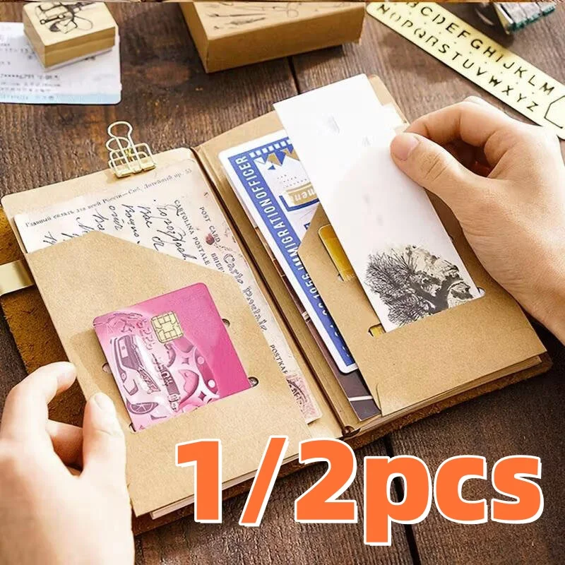 Kraft Paper File Folder for Refillable Travel Journals, Standard Portable Passport Size Kraft Refill Insert Cards Organizer
Kraft Paper File Folder for Refillable Travel Journals, Standard Portable Passport Size Kraft Refill Insert Cards Organizer