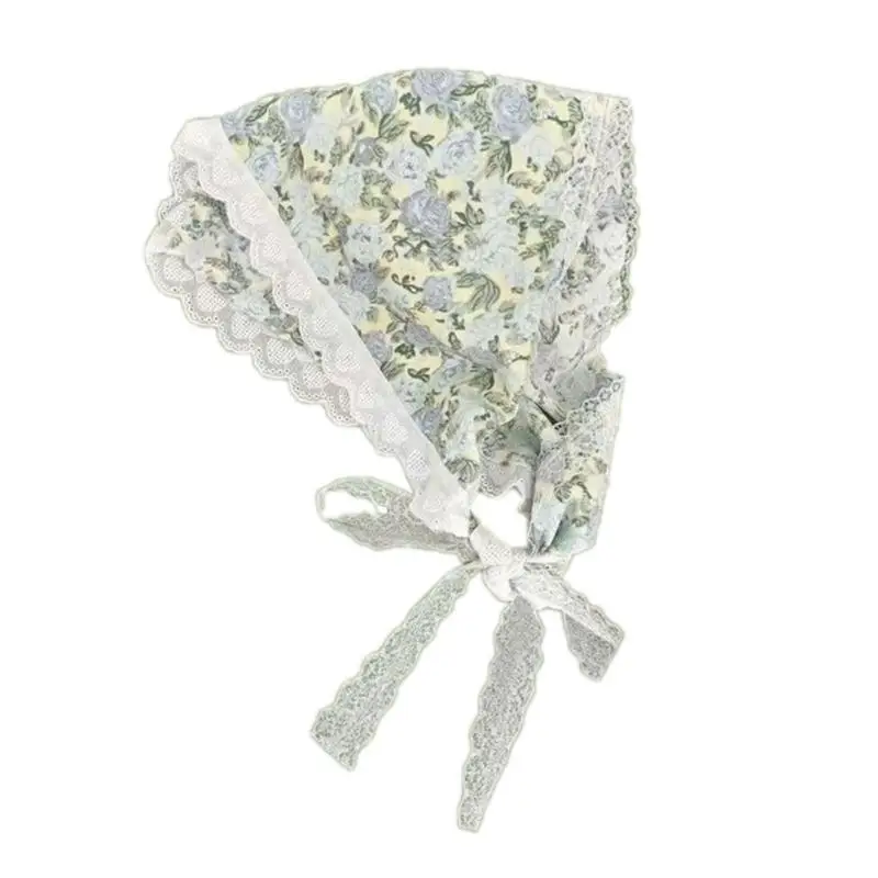 P9FE Fashionable Women Flower Print Headscarf with Lace Trimmed Popular and Perfect for Outdoor Activity and Photography
P9FE Fashionable Women Flower Print Headscarf with Lace Trimmed Popular and Perfect for Outdoor Activity and Photography