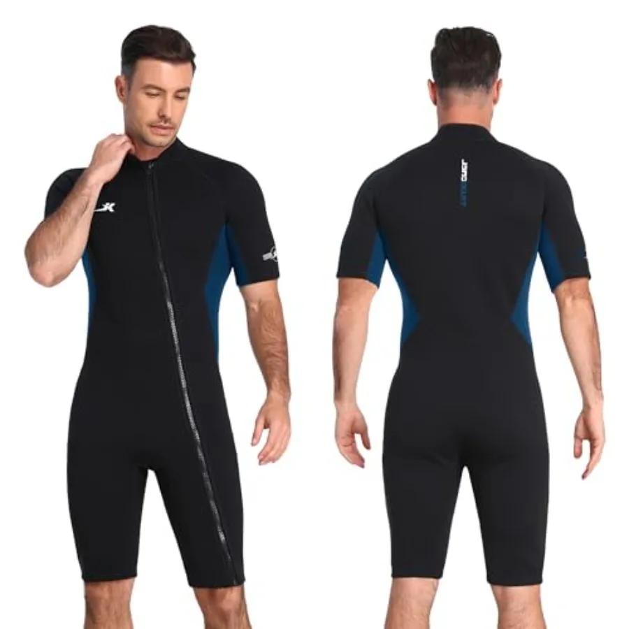 2mm neoprene shorty wetsuit for men black front zip design for diving snorkeling surfing and swimming
2mm neoprene shorty wetsuit for men black front zip design for diving snorkeling surfing and swimming