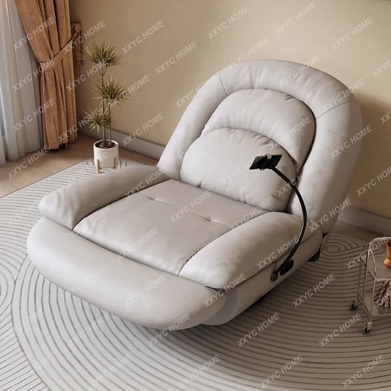 Ленивый одиночный электрический диван, выдвижное многофункциональное кожаное кресло-качалка для гостиной, повседневное кресло-качалка
Ленивый одиночный электрический диван, выдвижное многофункциональное кожаное кресло-качалка для гостиной, повседневное кресло-качалка