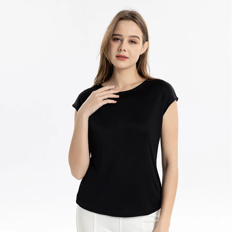 Silk Printed T-shirt Women's New Summer Raglan Sleeve Loose Top Mulberry Silk Knitted Large Round Neck Top
Silk Printed T-shirt Women's New Summer Raglan Sleeve Loose Top Mulberry Silk Knitted Large Round Neck Top