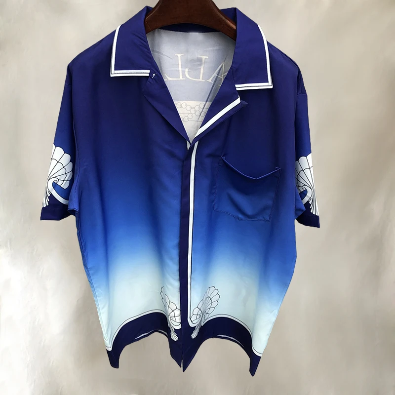 Summer Camisa Fashion Masculina Shirt Luxury Printed Men Short Sleeve Shirt Men High Street Shirt Casual Streetwear Moda Hombre
Summer Camisa Fashion Masculina Shirt Luxury Printed Men Short Sleeve Shirt Men High Street Shirt Casual Streetwear Moda Hombre