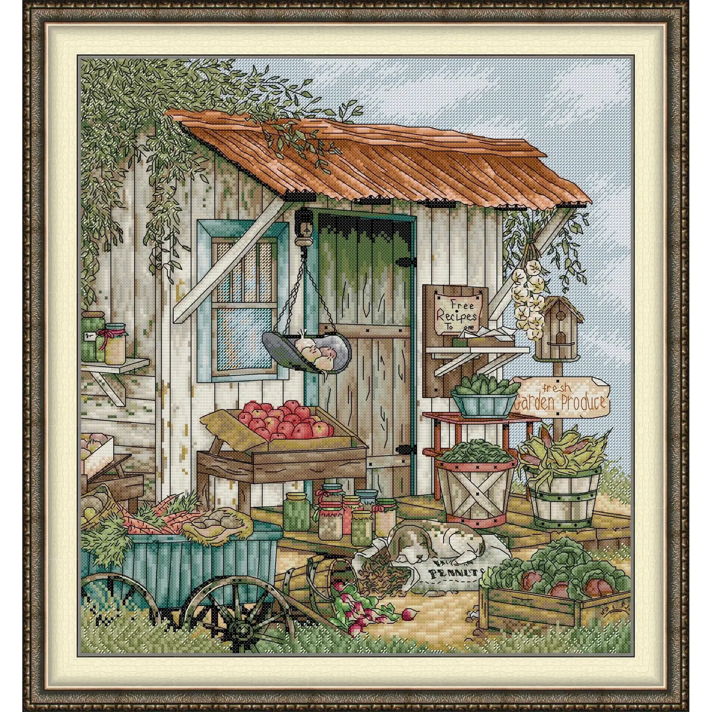 Joy Sunday Pre-printed Cross Stitch Kit Easy Pattern Aida Stamped Fabric Embroidery Set-Vegetable Store
Joy Sunday Pre-printed Cross Stitch Kit Easy Pattern Aida Stamped Fabric Embroidery Set-Vegetable Store