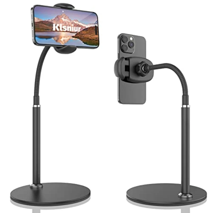 Cell Phone Stand, Adjustable Height Angle Gooseneck Stand for Desk Flexible Arm Universal Holder, Aluminum Alloy Desktop Record
Cell Phone Stand, Adjustable Height Angle Gooseneck Stand for Desk Flexible Arm Universal Holder, Aluminum Alloy Desktop Record