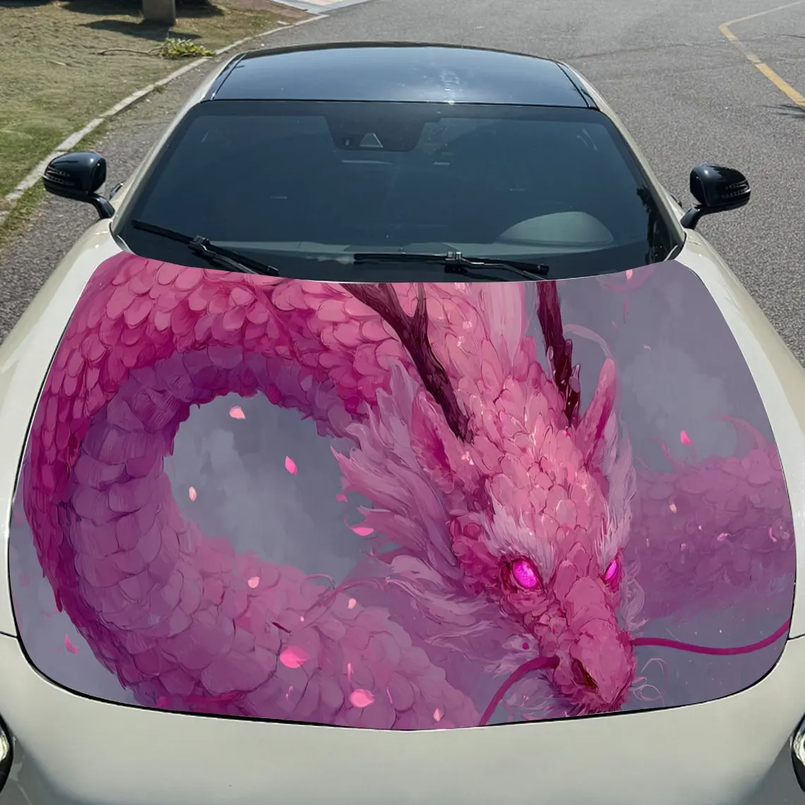 Pink Dragon Car Hood Sticker PVC Self Waterproof Stick, Striking Auto Exterior Accessories Decor Protect Gift for Car Lover
Pink Dragon Car Hood Sticker PVC Self Waterproof Stick, Striking Auto Exterior Accessories Decor Protect Gift for Car Lover