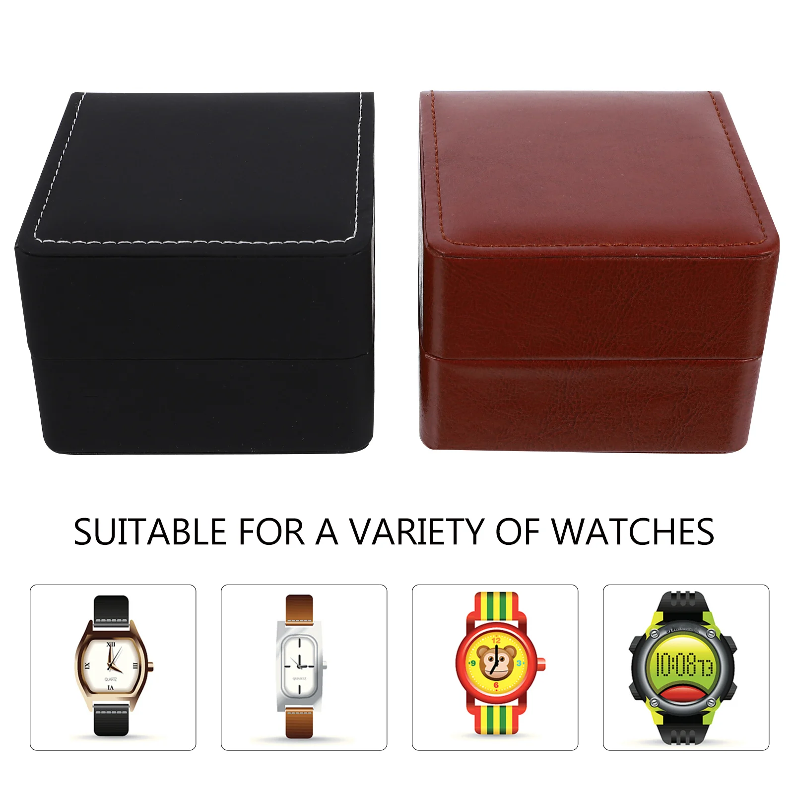 2 pcs PU Storage Cases Classic Design Scratch Proof Pu Watch Box ganizer Watch Storage Box Jewelry Container
2 pcs PU Storage Cases Classic Design Scratch Proof Pu Watch Box ganizer Watch Storage Box Jewelry Container