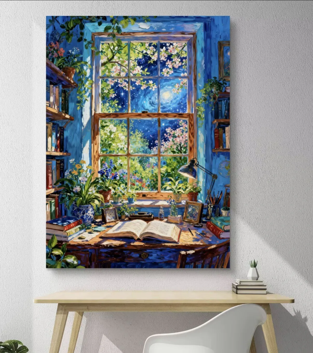 9CT 14ct Night view outside the window Printed Kit Cross Stitch Embroidery DIY Needlework Crafts With Needles Threads
9CT 14ct Night view outside the window Printed Kit Cross Stitch Embroidery DIY Needlework Crafts With Needles Threads