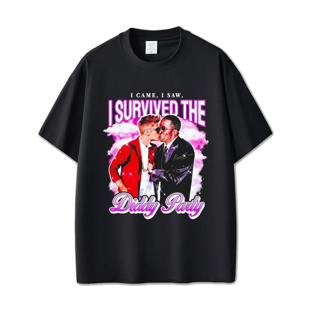 I Came I Saw I Survived The P. Diddy Party Funny Meme T-shirt Men Women Casual Cotton Oversized Tshirt Male Hip Hop Vintage Tees
I Came I Saw I Survived The P. Diddy Party Funny Meme T-shirt Men Women Casual Cotton Oversized Tshirt Male Hip Hop Vintage Tees