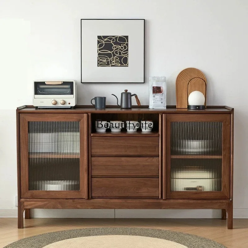 3North American black walnut side cabinet against the wall storage all solid wood storage cabinet
3North American black walnut side cabinet against the wall storage all solid wood storage cabinet