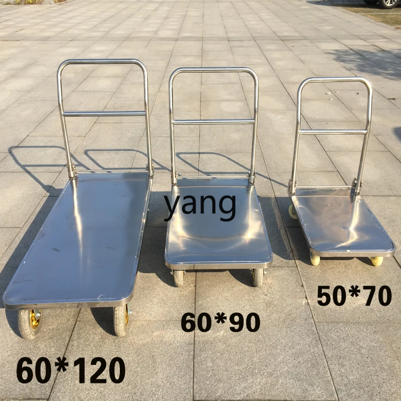 LTT 304 stainless steel pulling trolley silent flat folding four-wheel trailer
LTT 304 stainless steel pulling trolley silent flat folding four-wheel trailer