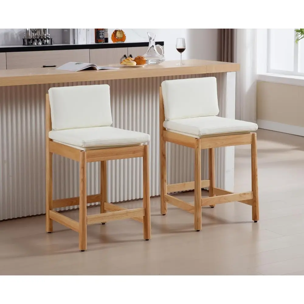 Upholstered PU Leather Counter Height Bar Stools Set of 2, 26 Inch, for Kitchen Island/Dining Room/Home Bar/Pub
Upholstered PU Leather Counter Height Bar Stools Set of 2, 26 Inch, for Kitchen Island/Dining Room/Home Bar/Pub