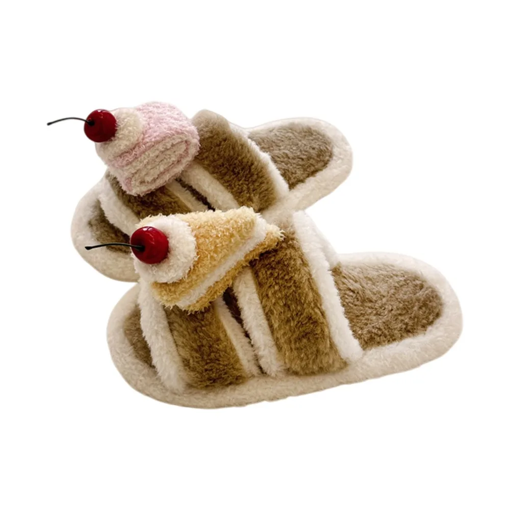 3D Cute Cherry Cake Cake Winter Plush Slippers Open-toe Cartoon Warm Fur Slippers Anti Slip Ins Korean Fashion Y2K Cat Slippers
3D Cute Cherry Cake Cake Winter Plush Slippers Open-toe Cartoon Warm Fur Slippers Anti Slip Ins Korean Fashion Y2K Cat Slippers
