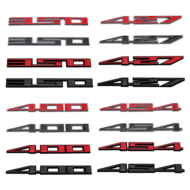 Metal 427 350 Emblem 400 454 Car Fender Badge Trunk Decal Sticker For Chevrolet ZR1ZL1 Camaro Corvette C8 Coupe Accessories
Metal 427 350 Emblem 400 454 Car Fender Badge Trunk Decal Sticker For Chevrolet ZR1ZL1 Camaro Corvette C8 Coupe Accessories