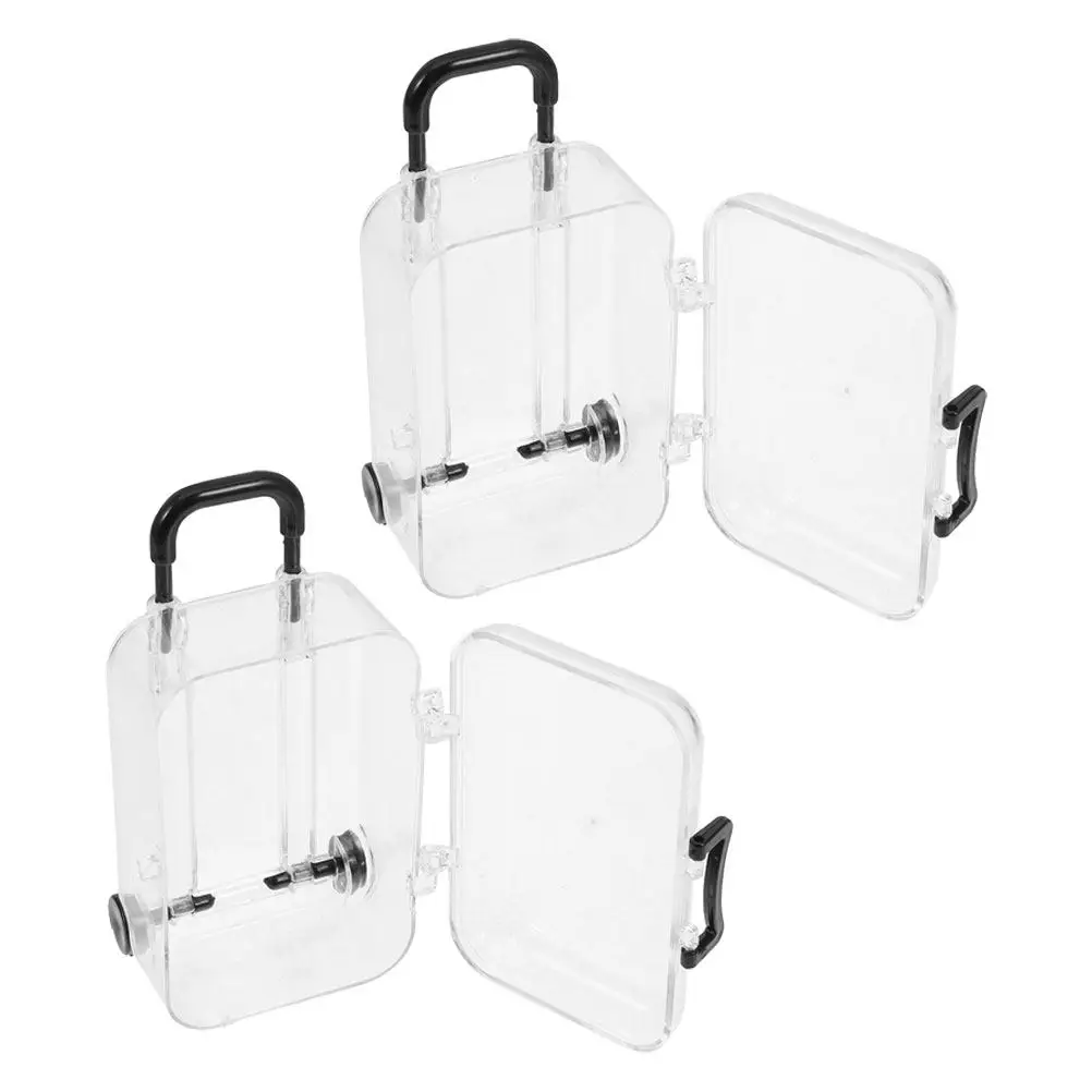 2Pcs Mini Suitcase Storage Box Transparent for Dollhouse Travel Themed Party Mini Luggage Favor Decoration Airplane Candy Box
2Pcs Mini Suitcase Storage Box Transparent for Dollhouse Travel Themed Party Mini Luggage Favor Decoration Airplane Candy Box