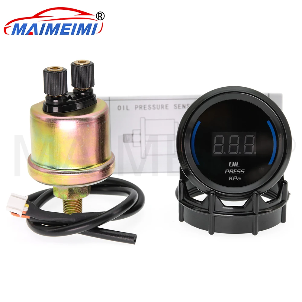 2" 52mm Oil Pressure Gauge 0-145PSI LED Digital Oil Press Gauge Blue LED Backlight with Sensor
2" 52mm Oil Pressure Gauge 0-145PSI LED Digital Oil Press Gauge Blue LED Backlight with Sensor