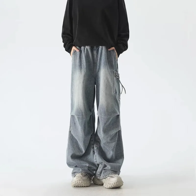 American Retro High Street Loose Casual Men's Jeans Autumn Washed Wide Leg Workwear Casual Long Pants Straight Tube Jeans
American Retro High Street Loose Casual Men's Jeans Autumn Washed Wide Leg Workwear Casual Long Pants Straight Tube Jeans