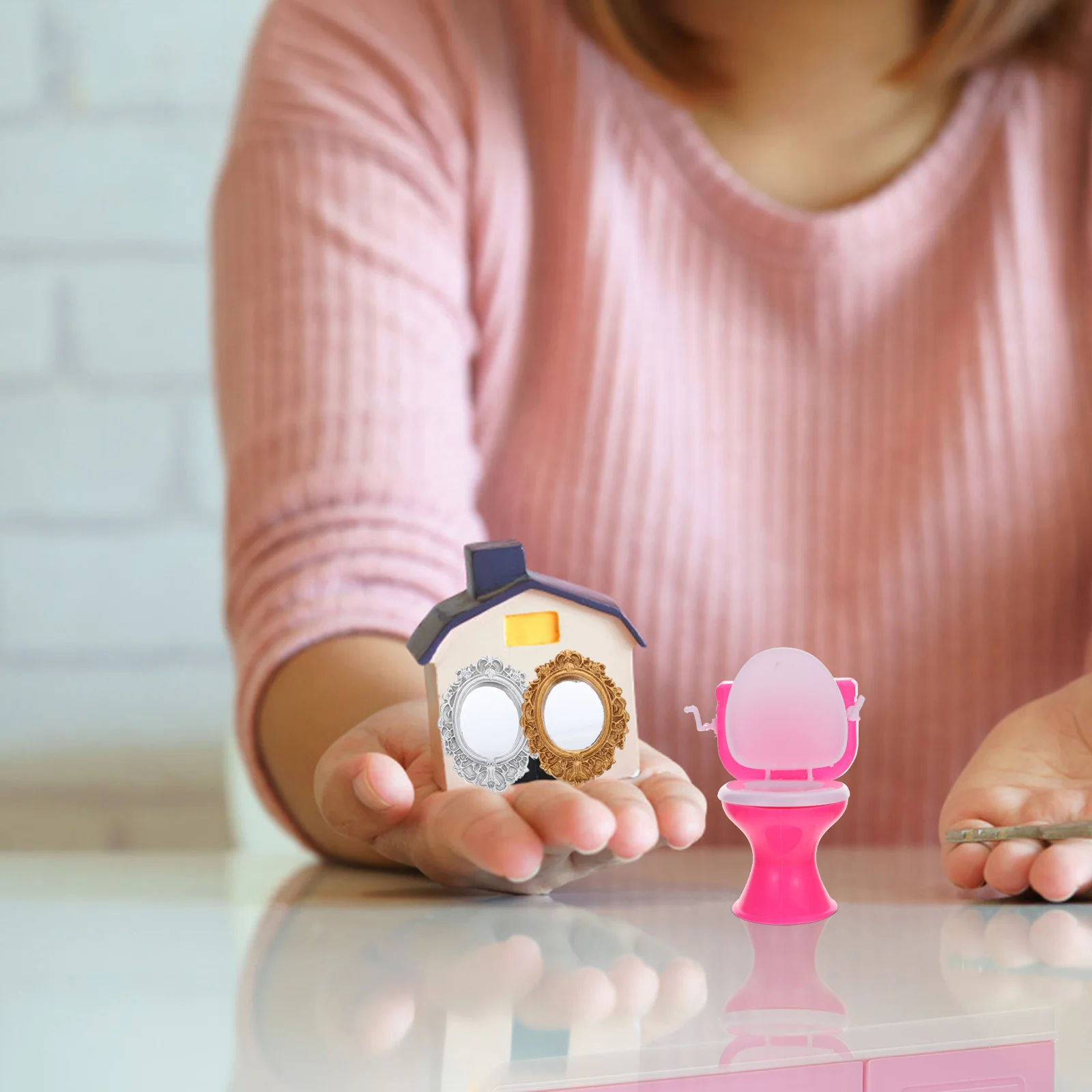 3 Pcs Dollhouse Toilet Furniture Mini Toy Toys Baby Decorate for Kids Plastic Miniature Accessories Boy Girls
3 Pcs Dollhouse Toilet Furniture Mini Toy Toys Baby Decorate for Kids Plastic Miniature Accessories Boy Girls