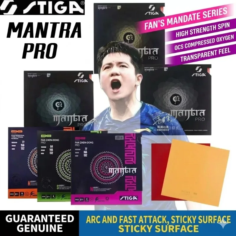 Original STIGA MANTRA M/S/H /XH Pro Table Tennis Rubber Non-Sticky Ping Pong Rubber Top Sheet with Cake Sponge Made In Japan
Original STIGA MANTRA M/S/H /XH Pro Table Tennis Rubber Non-Sticky Ping Pong Rubber Top Sheet with Cake Sponge Made In Japan