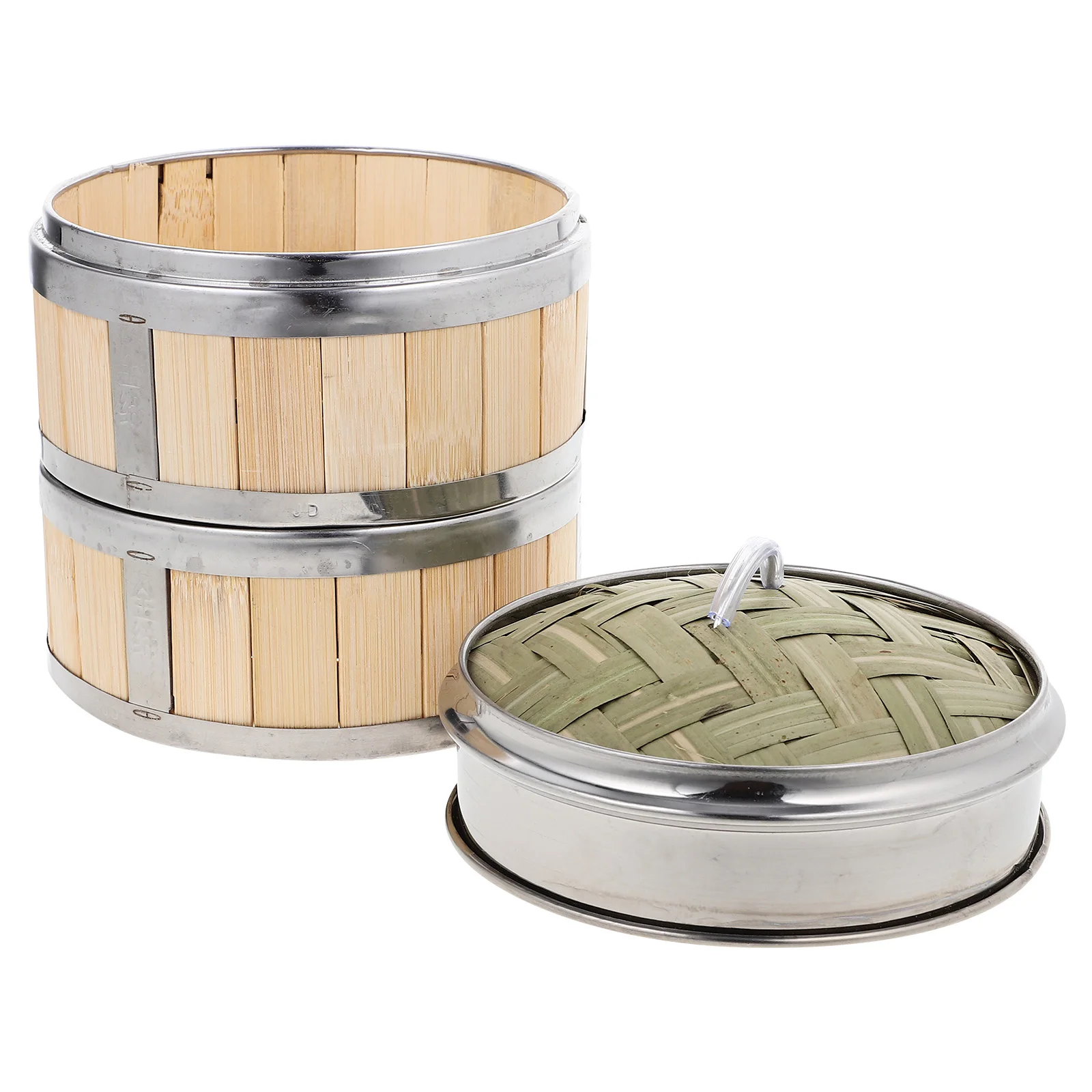 1 set Stainless Steel Bamboo Steamer Baskets Dumpling Small Pot Rack Fits Wok Pan Vegetable Food Cookware
1 set Stainless Steel Bamboo Steamer Baskets Dumpling Small Pot Rack Fits Wok Pan Vegetable Food Cookware