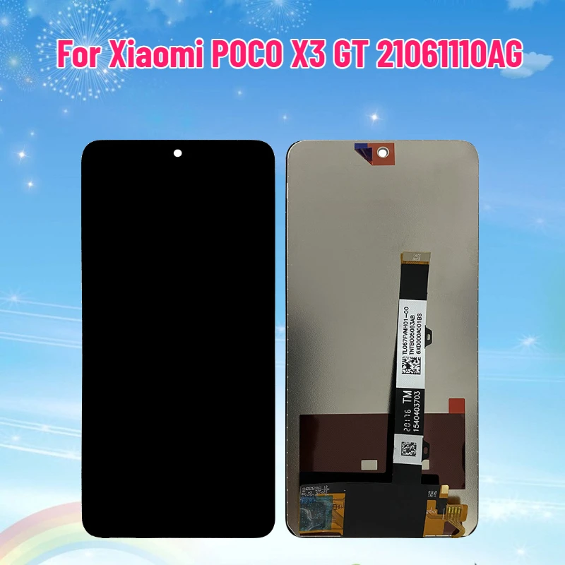 6.6" LCD Display for Xiaomi POCO X3 GT 21061110AG LCD Display Touch Screen Panel Digitizer for POCO X3GT Replacement
6.6" LCD Display for Xiaomi POCO X3 GT 21061110AG LCD Display Touch Screen Panel Digitizer for POCO X3GT Replacement