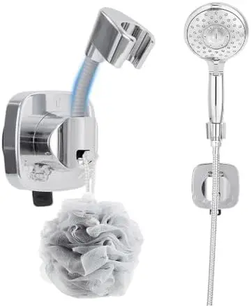Suction Cup Shower Head Holder with Hook for Handheld Shower, No Drill Wall Mount for Bathroom, RV & Hotel
Suction Cup Shower Head Holder with Hook for Handheld Shower, No Drill Wall Mount for Bathroom, RV & Hotel