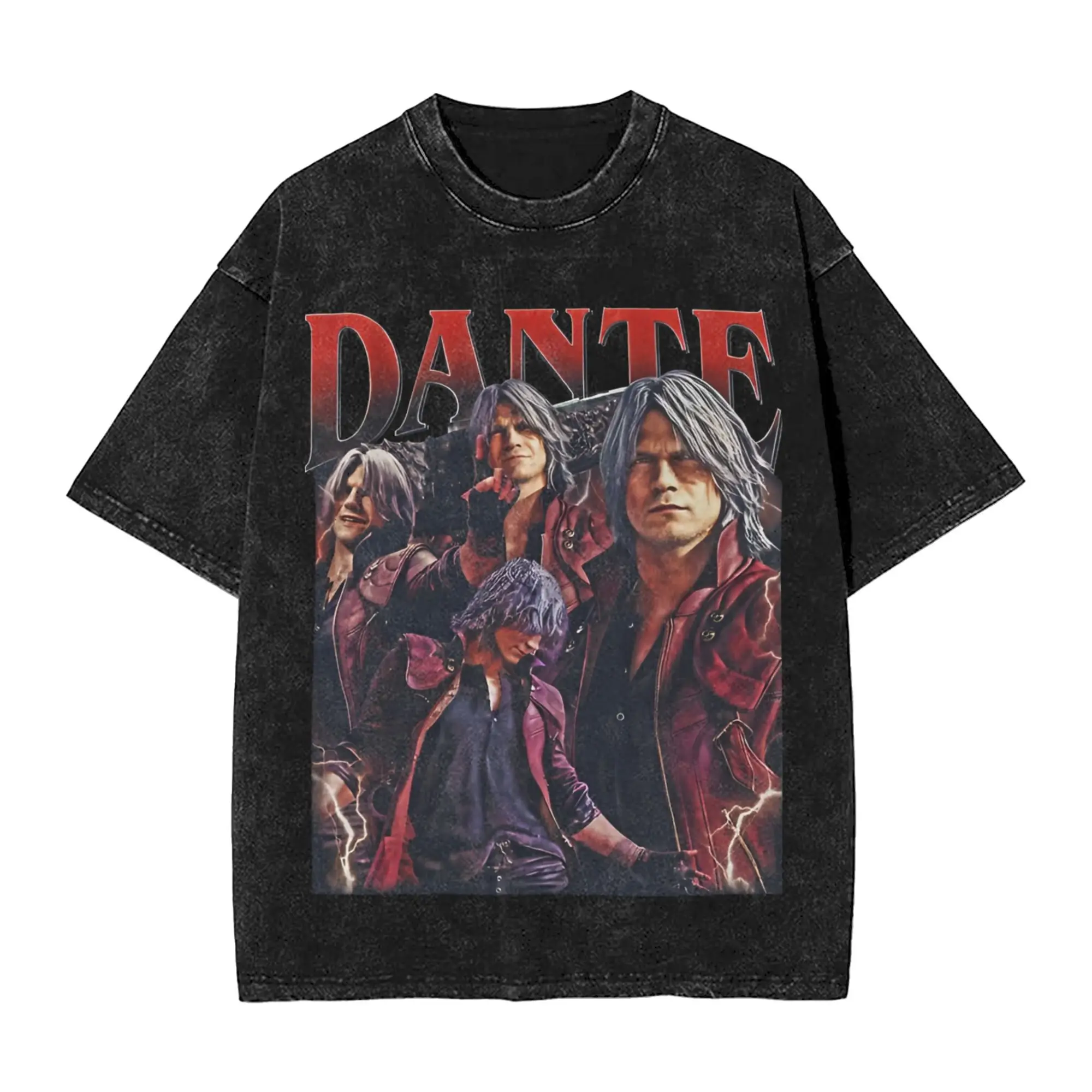 Graphic Printed Dante Devil May Cry Washed T Shirt Outfit Oversize T-Shirts Action Adventure Game Men Women Tee
Graphic Printed Dante Devil May Cry Washed T Shirt Outfit Oversize T-Shirts Action Adventure Game Men Women Tee