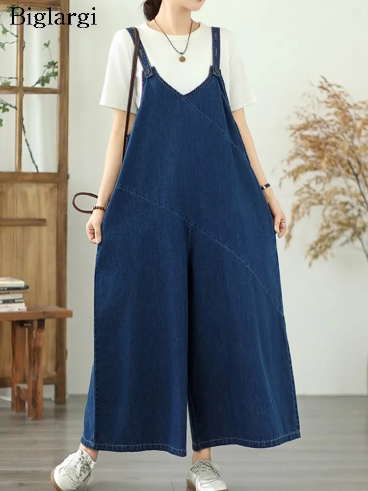 Oversized Jeans Summer Overalls Pant Women V-Neck Loose Wide Leg Fashion Ladies Overalls Trousers Casual Woman Pants
Oversized Jeans Summer Overalls Pant Women V-Neck Loose Wide Leg Fashion Ladies Overalls Trousers Casual Woman Pants