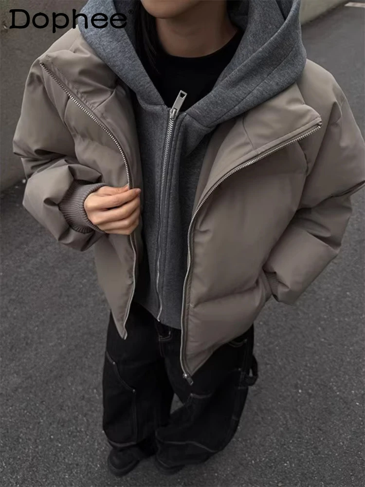 Fashion PU Leather Faux Two-Piece Hooded Parkas Men 2025 Autumn Winter New Thickened Warm Stand Collar Parkas Long Sleeve Coats
Fashion PU Leather Faux Two-Piece Hooded Parkas Men 2025 Autumn Winter New Thickened Warm Stand Collar Parkas Long Sleeve Coats