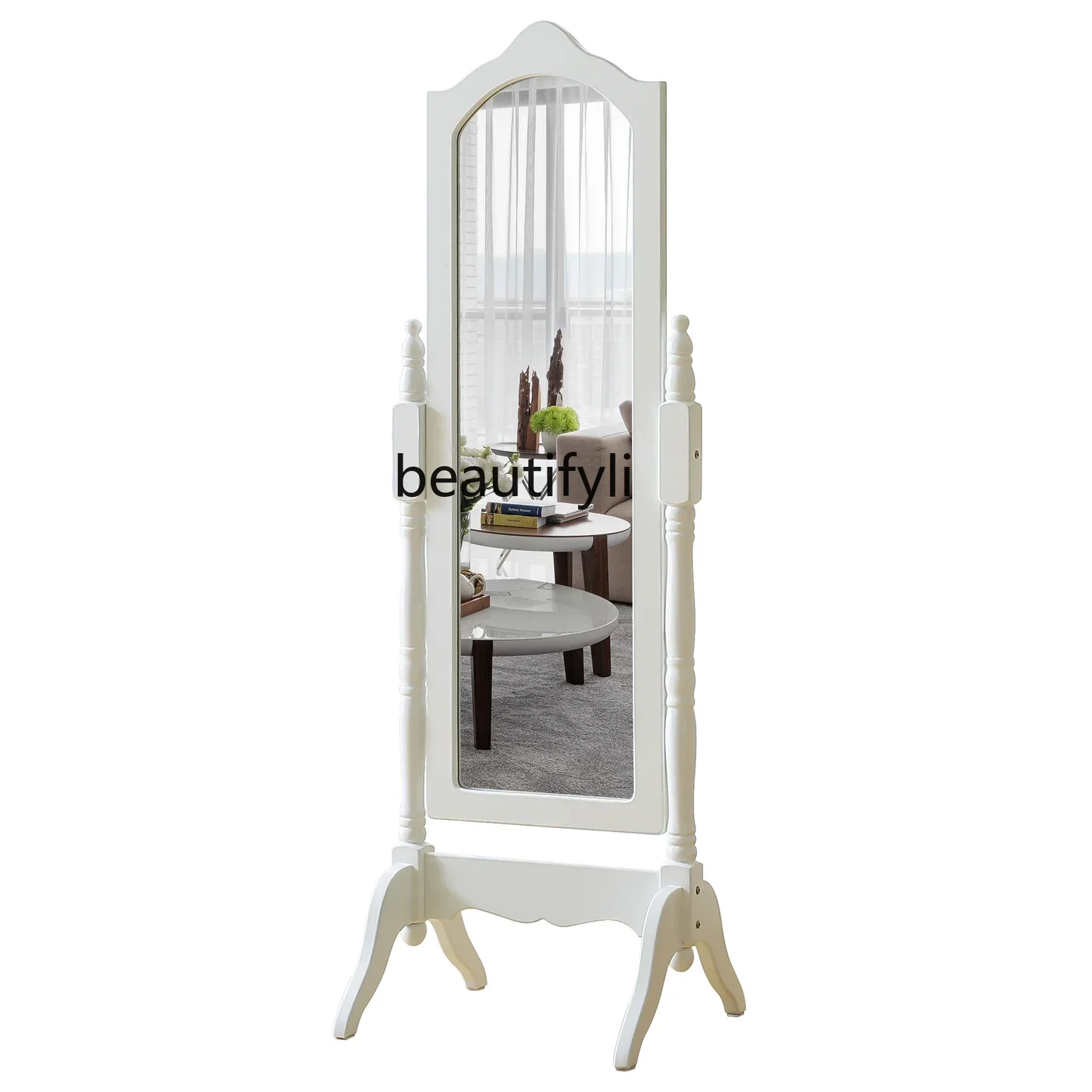 European pastoral princess mirror bedroom white,floor-to-ceiling rotating square fitting mirror clothing store fulllength mirror 
European pastoral princess mirror bedroom white,floor-to-ceiling rotating square fitting mirror clothing store fulllength mirror