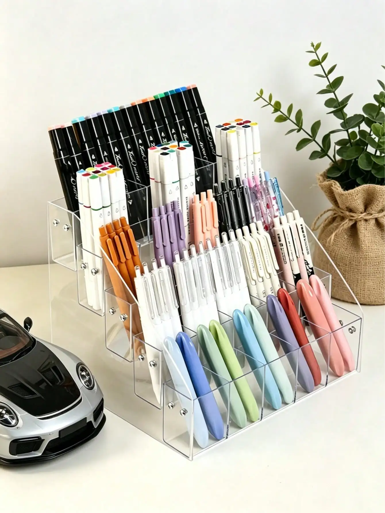 1PC Large Capacity Slanted Design Desktop Multifunctional Storage Clear Acrylic Pen Display Stand For Office School Home Desk Organization Pen Organizer Pencil Holder
1PC Large Capacity Slanted Design Desktop Multifunctional Storage Clear Acrylic Pen Display Stand For Office School Home Desk Organization Pen Organizer Pencil Holder