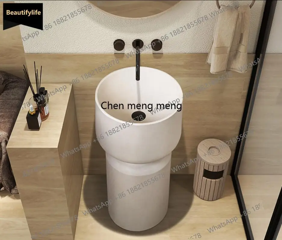 Modern European Matte White Pedestal Sink Artificial Stone Freestanding Hand Wash Basin Bathroom Hotel Sanitary Wares
Modern European Matte White Pedestal Sink Artificial Stone Freestanding Hand Wash Basin Bathroom Hotel Sanitary Wares