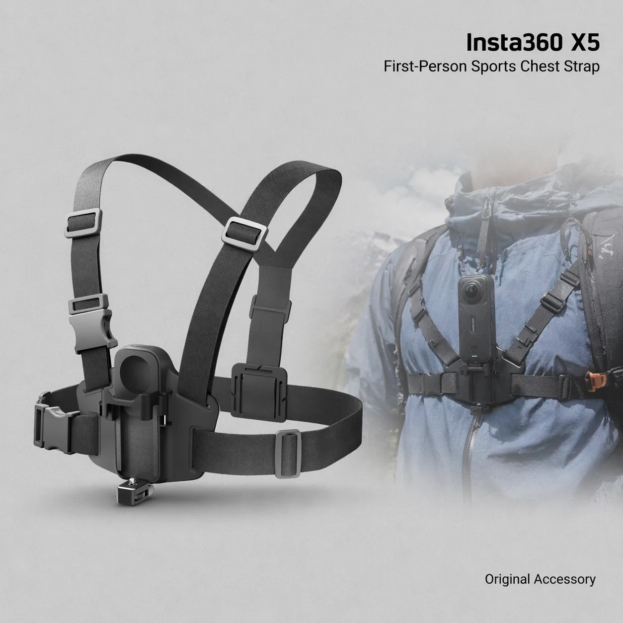 Insta360 X5 POV Chest Mount Harness 170° Ultra Wide First Person View Stable Strap for MTB Motocross
Insta360 X5 POV Chest Mount Harness 170° Ultra Wide First Person View Stable Strap for MTB Motocross