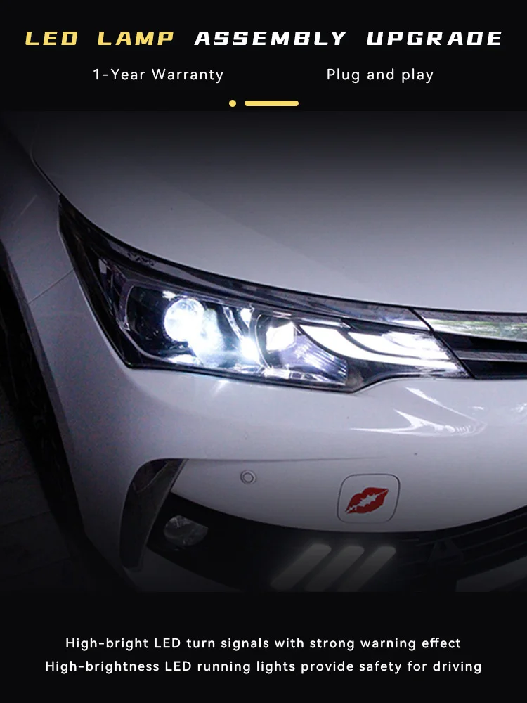 Автомобильные фары для Toyota Corolla, светодиодные фары 2017 2018, DRL в сборе, бифокальная линза, головной светильник, сигнальная передняя лампа, аксессуары для инструментов
Автомобильные фары для Toyota Corolla, светодиодные фары 2017 2018, DRL в сборе, бифокальная линза, головной светильник, сигнальная передняя лампа, аксессуары для инструментов