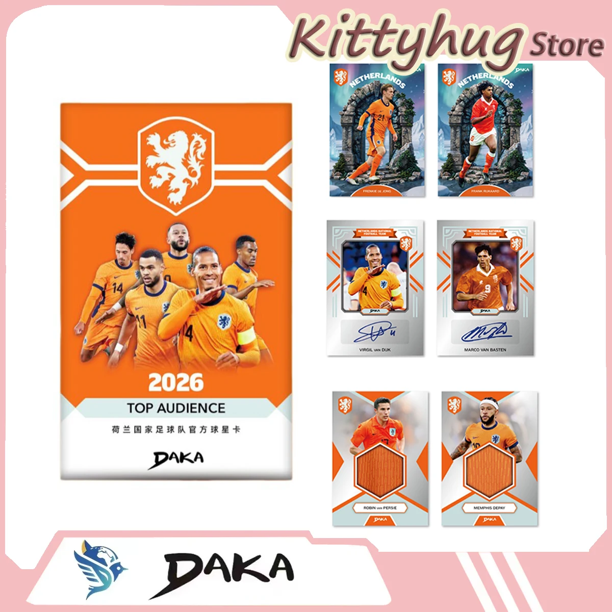 25-26daka Football Star Card The Dutch National Team Top Audience Series Collectible Card Pop Culture Toys Boy'S Gift
25-26daka Football Star Card The Dutch National Team Top Audience Series Collectible Card Pop Culture Toys Boy'S Gift