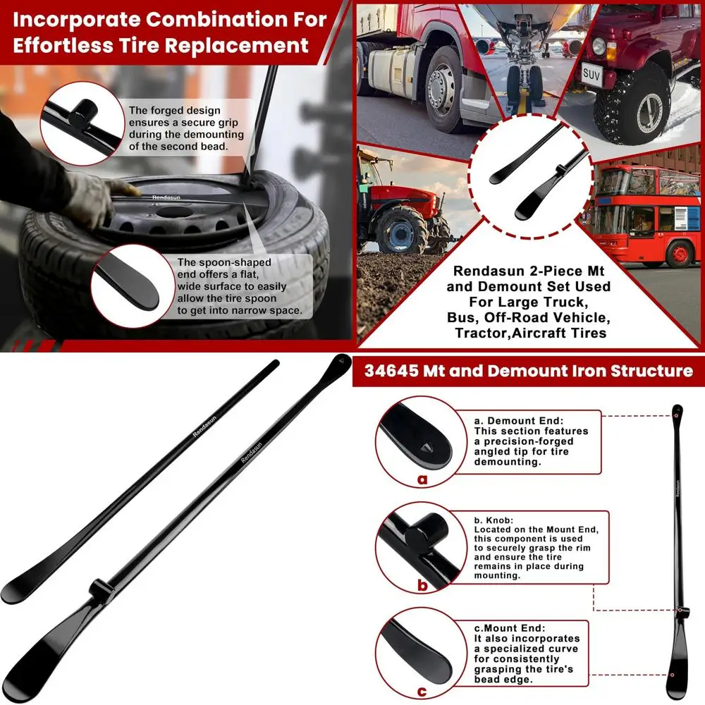 2 шт. шины, 34645, крепление для шин и утюг для демонтажа 37 дюймов, 3/4 дюйма | 33220 Ложка для демонтажа 30 дюймов, 11/16 дюймов, утюги для шин Heavy Dut
2 шт. шины, 34645, крепление для шин и утюг для демонтажа 37 дюймов, 3/4 дюйма | 33220 Ложка для демонтажа 30 дюймов, 11/16 дюймов, утюги для шин Heavy Dut