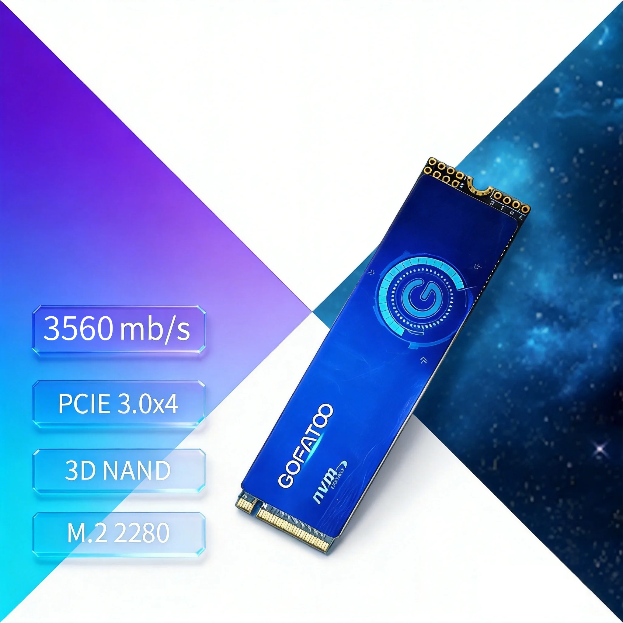 GOFATOO NVMe M.2 2280 SSD PCIe3.0x4 High Speed 256G 512G 1TB 2TB Gaming Internal SSD Storage For Laptop Desktop Game Console
GOFATOO NVMe M.2 2280 SSD PCIe3.0x4 High Speed 256G 512G 1TB 2TB Gaming Internal SSD Storage For Laptop Desktop Game Console