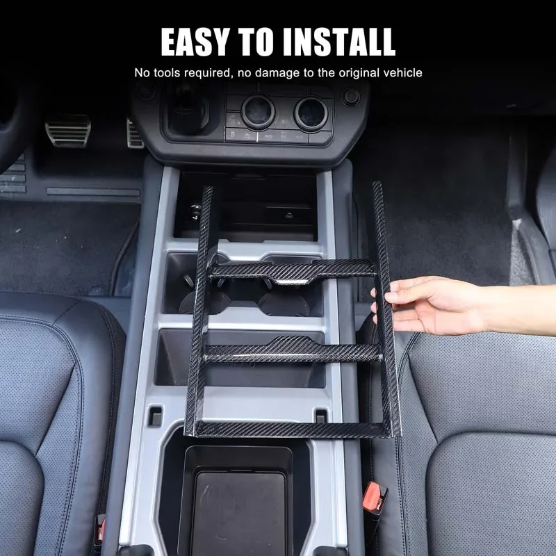 For Land Rover Defender 90 110 130 2025 Real Carbon Fiber Car Center Control Panel Trim Cover Interior Car Accessories 
For Land Rover Defender 90 110 130 2025 Real Carbon Fiber Car Center Control Panel Trim Cover Interior Car Accessories