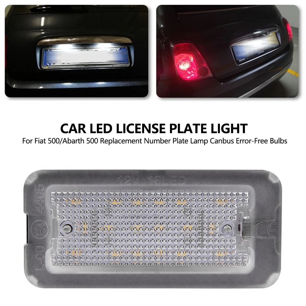 1/2Pcs Car LED License Plate Light Replacement License Plate Lamp Canbus Error-Free Bulbs For Fiat 500 Abarth 500C 2007-2016
1/2Pcs Car LED License Plate Light Replacement License Plate Lamp Canbus Error-Free Bulbs For Fiat 500 Abarth 500C 2007-2016