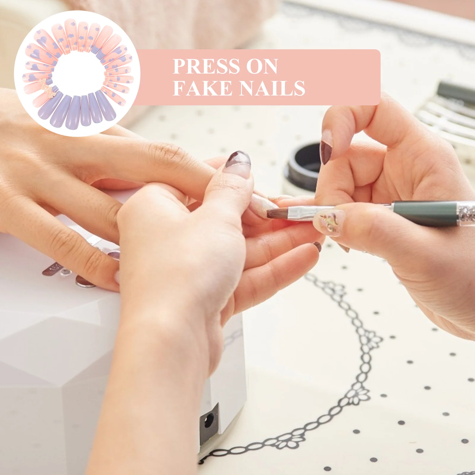 48Pcs Pp Press on Nails Wearable Fake Nails with Perfect Shape and Bright Color Design for Women
48Pcs Pp Press on Nails Wearable Fake Nails with Perfect Shape and Bright Color Design for Women