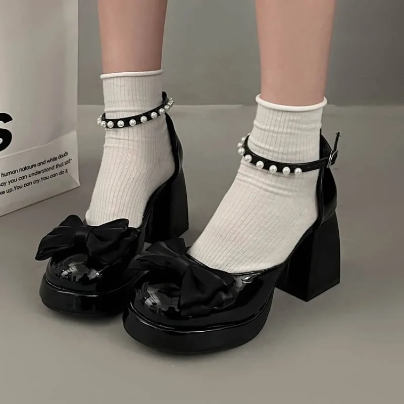 Thick Heel Sandals Women's Summer New Butterfly Knot High Heels Elegance Fairy Single Shoes
Thick Heel Sandals Women's Summer New Butterfly Knot High Heels Elegance Fairy Single Shoes