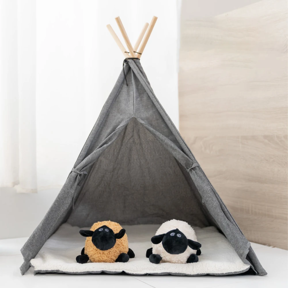 Pet House Outdoor Travel Polyester Wood Solid Customized Foldable Camping Cat Teepee Tent with Cushion
Pet House Outdoor Travel Polyester Wood Solid Customized Foldable Camping Cat Teepee Tent with Cushion