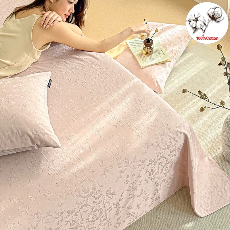 100% Cotton Jacquard Bed Flat Sheet, Luxury Pink Floral Bed Top Sheet, Soft Breathable Wrinkle Resistant Machine Washable
100% Cotton Jacquard Bed Flat Sheet, Luxury Pink Floral Bed Top Sheet, Soft Breathable Wrinkle Resistant Machine Washable